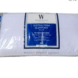 NEW Wamsutta Extra Firm Support Pillow - White. King Size.